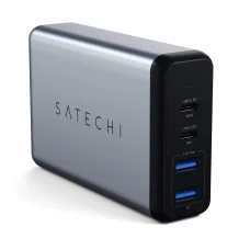 Satechi 75W Kettős Type-C PD Utazótöltő (2x USB-A,1x USB-C PD 18W,1x USB-C PD 60W) - Űrszürke