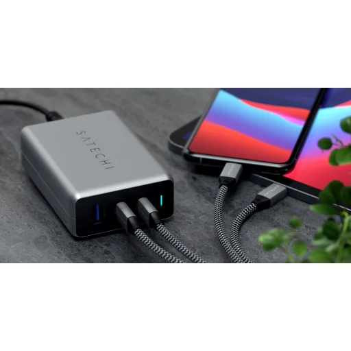 Satechi USB-C PD Kompakt GAN Töltő 100W 1xUSB-C PD, 2xUSB-C PD, 1xUSB-C PD, 1xUSB-A, 2x USB-C PD - 4