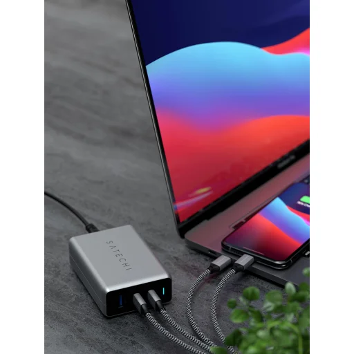 Satechi USB-C PD Kompakt GAN Töltő 100W 1xUSB-C PD, 2xUSB-C PD, 1xUSB-C PD, 1xUSB-A, 2x USB-C PD - 7