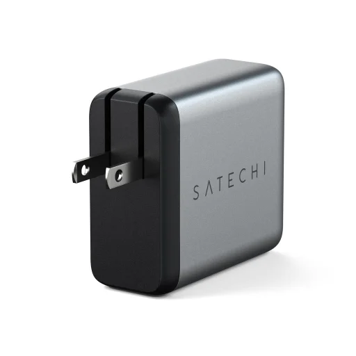 Satechi 100W USB-C PD Fali Töltő Gallium-Nitrid (GaN) töltéssel - Űrszürke - 4