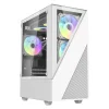 Aigo E330M számítógépház + 4 argb ventilátor (fehér) thumbnail