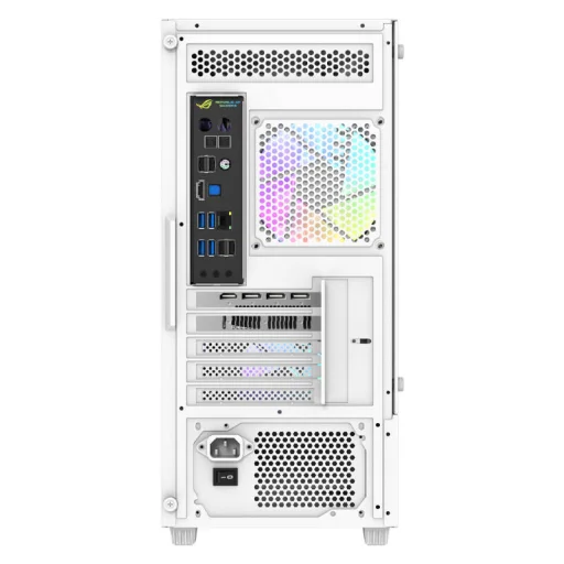 Aigo E330M számítógépház + 4 argb ventilátor (fehér) - 3