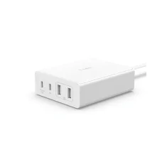 Belkin BOOST CHARGE PRO 108W 4-Portos USB GaN Asztali Töltő (Két C és Két A Port) és 2M Kábel - Fehér