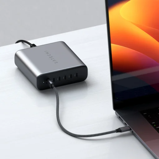 Satechi 200W USB-C 6-Port GaN töltő (6xUSB-C PD támogatja a PD 3.1/3.0, QC 4.0+ és PPS) - Szürke - 2