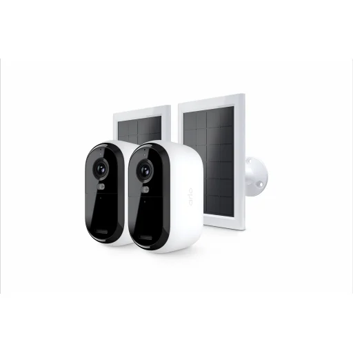 Arlo Essential (2. Generáció) Csomag 2K Kültéri Biztonsági Kamera - 2 Kamerás Készlet + 2 Alapvető Napelemes Töltő - Fehér - 1