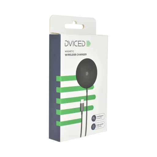 Dviced mágneses vezeték nélküli töltő - fekete - 2