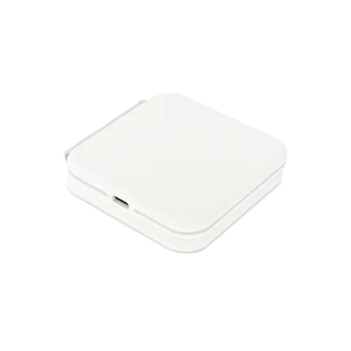 Dviced 2 az 1-ben összecsukható mágneses vezeték nélküli töltő - Fehér - 3