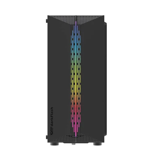 Számítógépház Darkflash DK151 LED + 3 ventilátorral (fekete) - 6