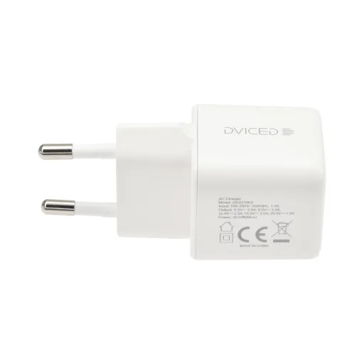 Dviced fali töltő 30W GaN USB-C EU - Fehér - 3