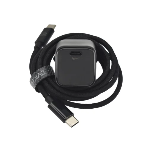 Dviced fali töltő 30W GaN USB-C EU kábellel - Fekete - 2