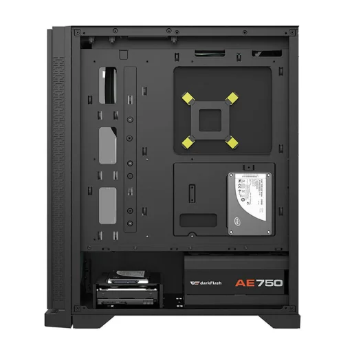 Darkflash DK361 számítógép ház 4 ventilátorral (fekete) - 6
