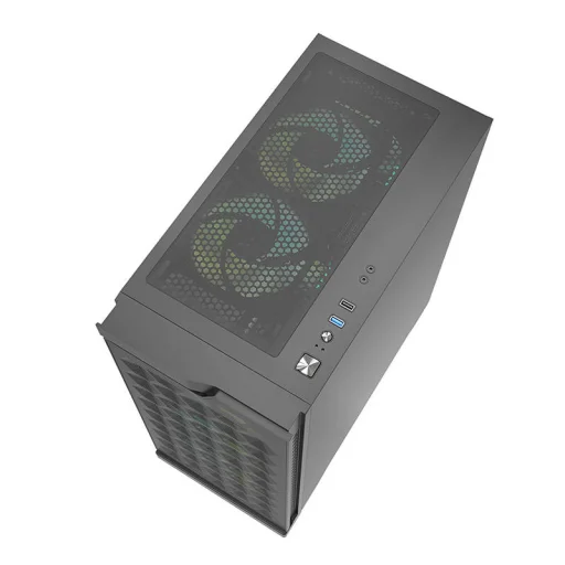 Darkflash DK361 számítógép ház 4 ventilátorral (fekete) - 8