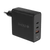 Dviced fali töltő 65W GaN 1 USB-A, 2 USB-C EU - fekete