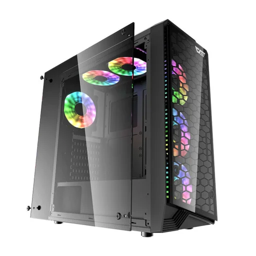 Darkflash Water Square 5 számítógépház (fekete) - 2