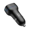 VFAN C11 autós töltő, USB + USB-C, PD 20W + QC 3.0, LED (fekete) thumbnail