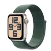 Apple Watch SE2 v3 GPS 40mm Csillagfény Alumínium Tok Tózöld Sport Hurok thumbnail
