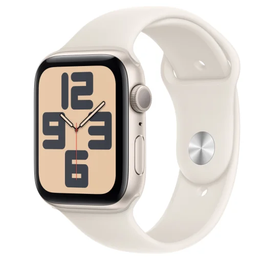 Apple Watch SE2 v3 GPS 44mm Csillagfény Alumínium Tok Csillagfény Sport Szíjjal - S/M - 1