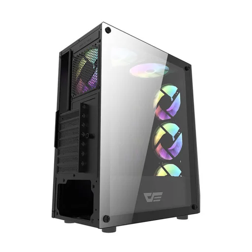 Darkflash DK150 számítógépház + 3 ventilátorral (fekete) - 2