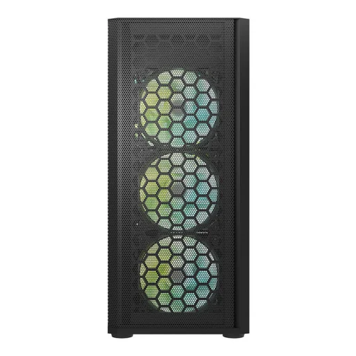 Darkflash DK360 Számítógépház + 4 ARGB ventilátor (fekete), - 4