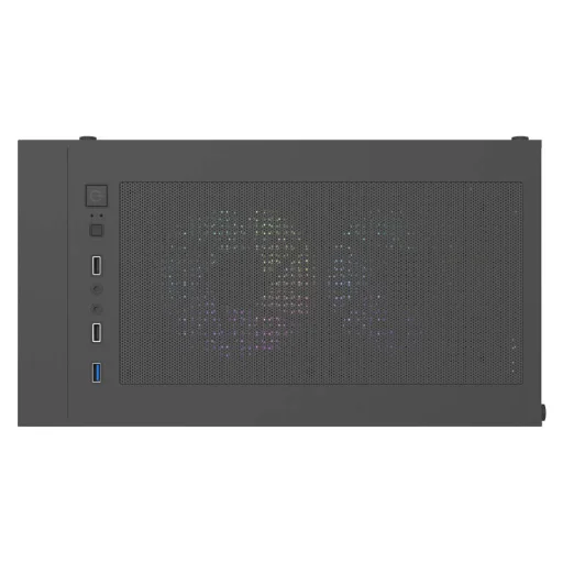 Aigo E330M számítógépház + 4 ARGB ventillátor (fekete) - 6