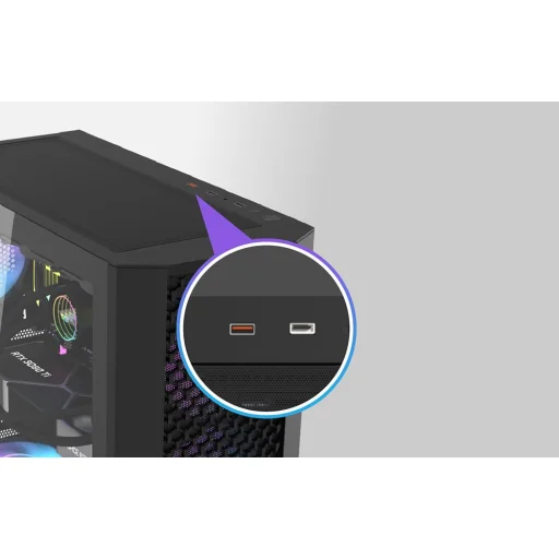 Darkflash DF2100 számítógépház (fekete) - 8