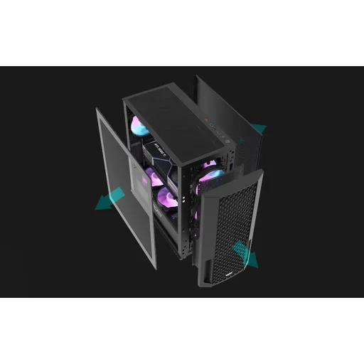 Darkflash DF2100 számítógépház (fekete) - 9