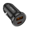VFAN C03 autós töltő, USB + USB-C, 20W, PD + QC 3.0 (fekete) thumbnail