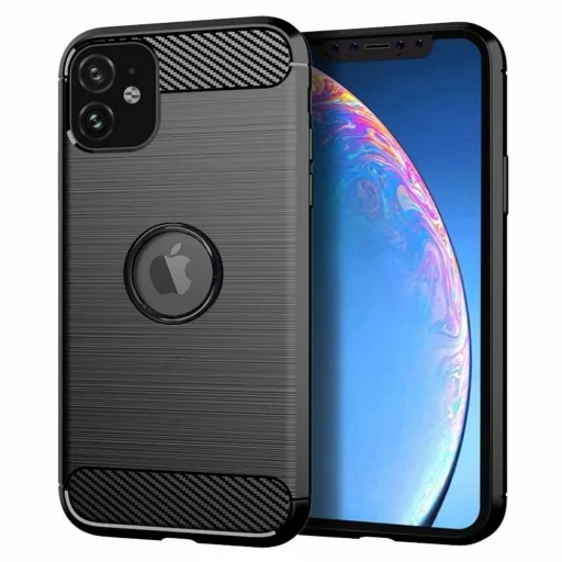 CARBON tok iPhone 11 fekete tok - 1