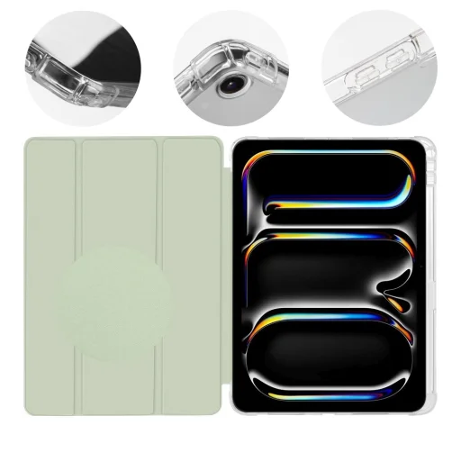 OBAL:ME MistyTab Fliptok iPad Pro 11 (2024) Világoszöld - 2