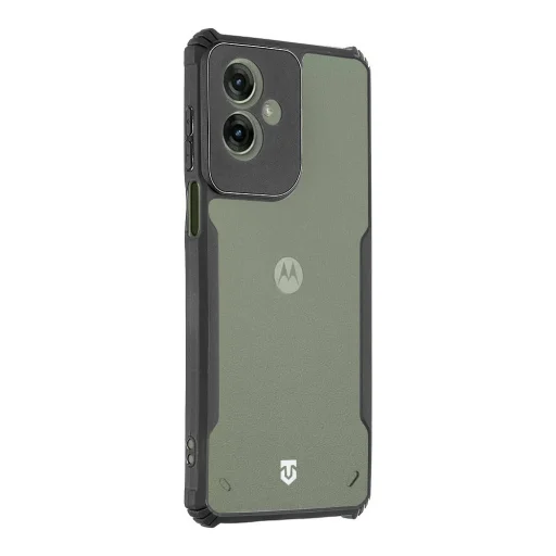 Tactical Quantum Stealth tok Motorola G55 átlátszó/fekete - 2