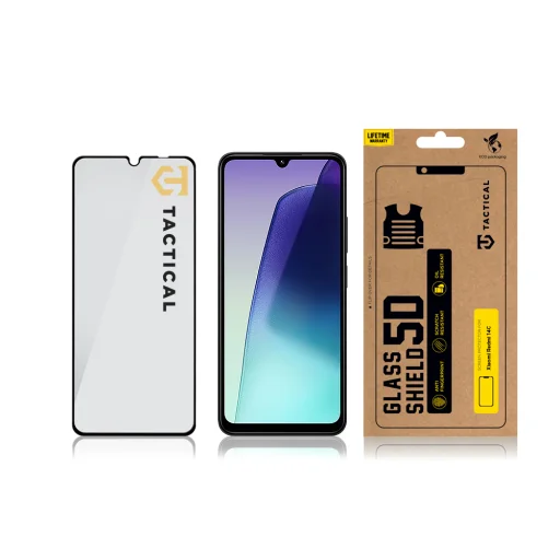 Tactical Üvegfólia 5D Xiaomi Redmi 14C 4G/Poco C75 Fekete üvegfólia - 3