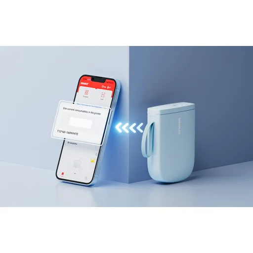 Niimbot D11H Hordozható Címkenyomtató Kék - 2