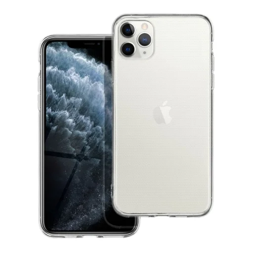 Átlátszó tok 2 mm IPHONE 11 Pro Max (kameravédelem) átlátszó tok - 1