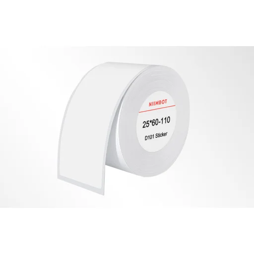 Niimbot hőpapír címkék 25x60 mm, 110 db (Fehér) - 2