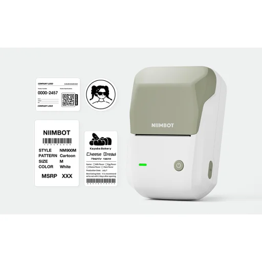 Niimbot B1 vezeték nélküli címkenyomtató (zöld) - 4