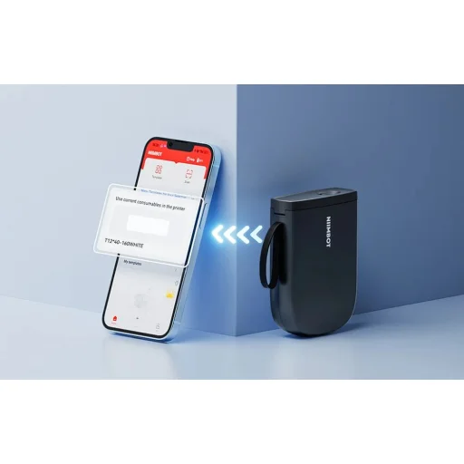 Niimbot D11H hordozható címkenyomtató fekete - 3