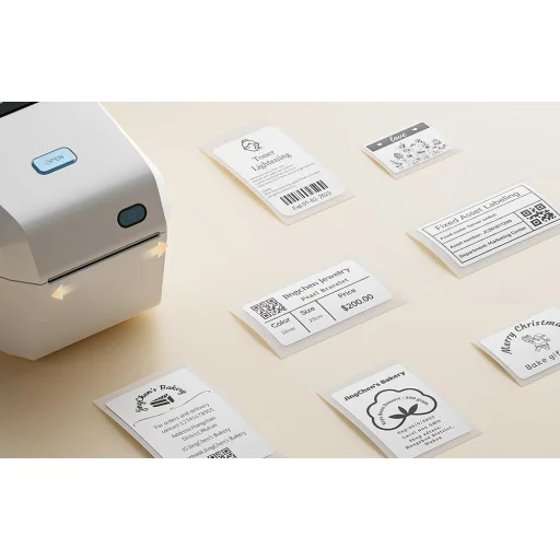 Niimbot K3 hordozható címkenyomtató (krém színű)  - 5