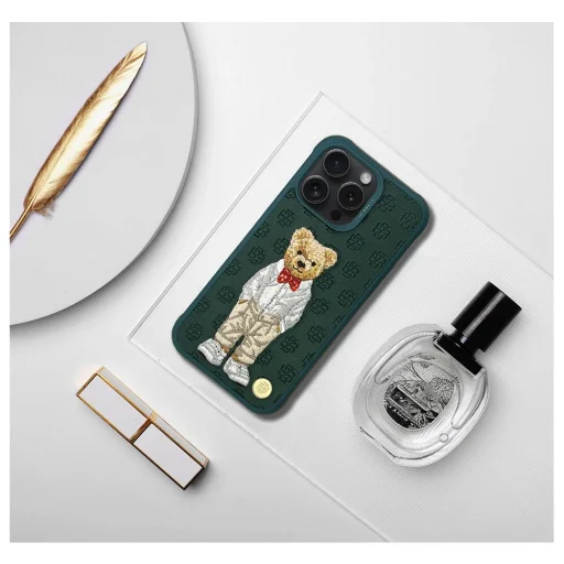 ZUCK BEAR tok PARIS GENTLEMAN iPHONE 16 Pro Max csokornyakkendő tok - 3