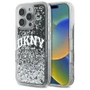  iPhone 16 Pro 6.3" Fekete/Fekete DKNY DKHCP16LLBNAEK Liquid Glitter Arch Logo tok thumbnail