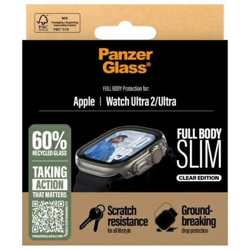 PanzerGlass Full Body Slim Apple Watch Ultra 2 / Ultra 49mm Átlátszó üvegfólia - 4