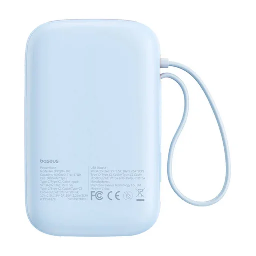 Baseus QPow 2 10000mAh 30W 2xUSB-C powerbank (kék) - 2