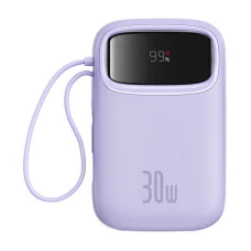 Powerbank Baseus QPow 2 10000mAh 30W 2xUSB-C (lila)