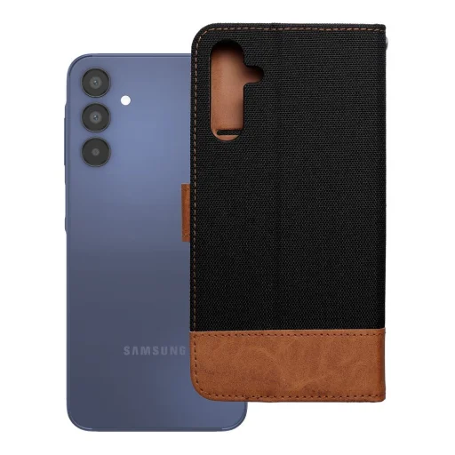 JEANS flipové puzdro Samsung A15 4G / A15 5G čierne puzdro - 7