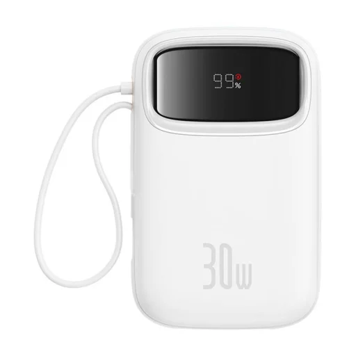 Baseus QPow 2 10000mAh 30W powerbank (fehér) - 1