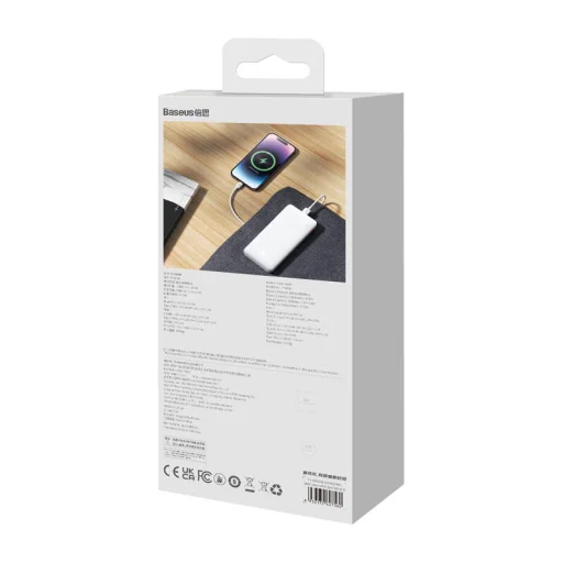 Baseus Airpow 10000mAh 20W Powerbank (fehér) - 9