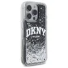  iPhone 16 Pro 6.3" Fekete/Fekete DKNY DKHCP16LLBNAEK Liquid Glitter Arch Logo tok thumbnail