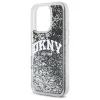  iPhone 16 Pro 6.3" Fekete/Fekete DKNY DKHCP16LLBNAEK Liquid Glitter Arch Logo tok thumbnail
