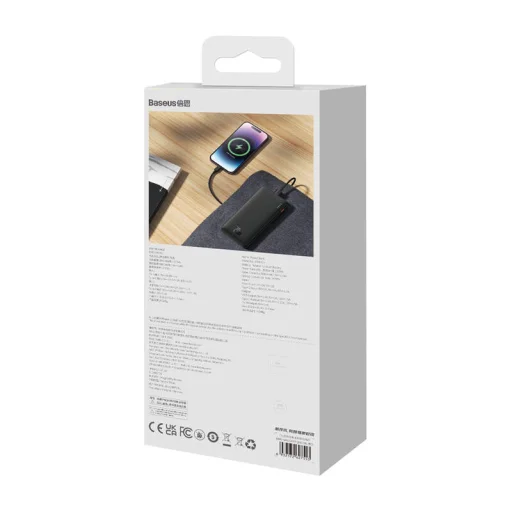 Baseus Airpow 10000mAh 20W powerbank (fekete) - 8