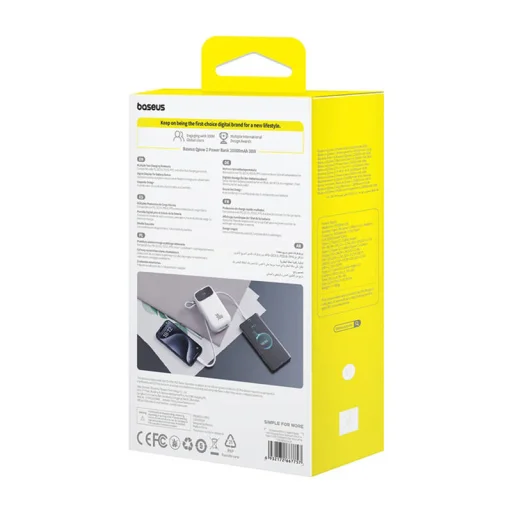 Baseus QPow 2 20000mAh 30W 2xUSB-C powerbank (fehér) - 8