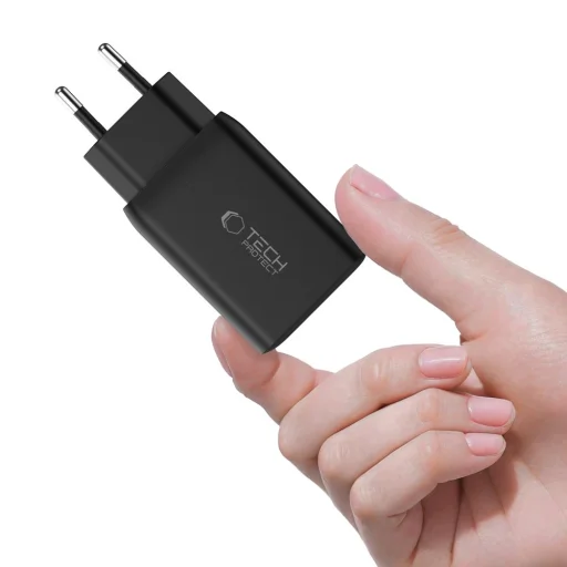 Tech-protect Nc45w-gan 2-port Hálózati Töltő Pd45w Fekete - 5